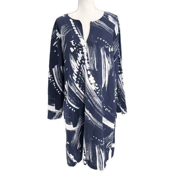 Pine Cone Hill Fine Linens Womens Size XL Split Neck Popover Nightgown Dress - Picture 1 of 8